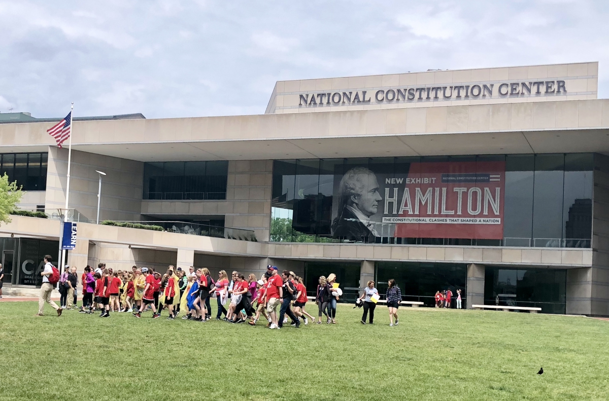 Hamilton exhibit constitution center sale